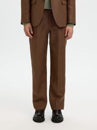 REGULAR FIT LINEN TROUSERS, Delicioso, highres