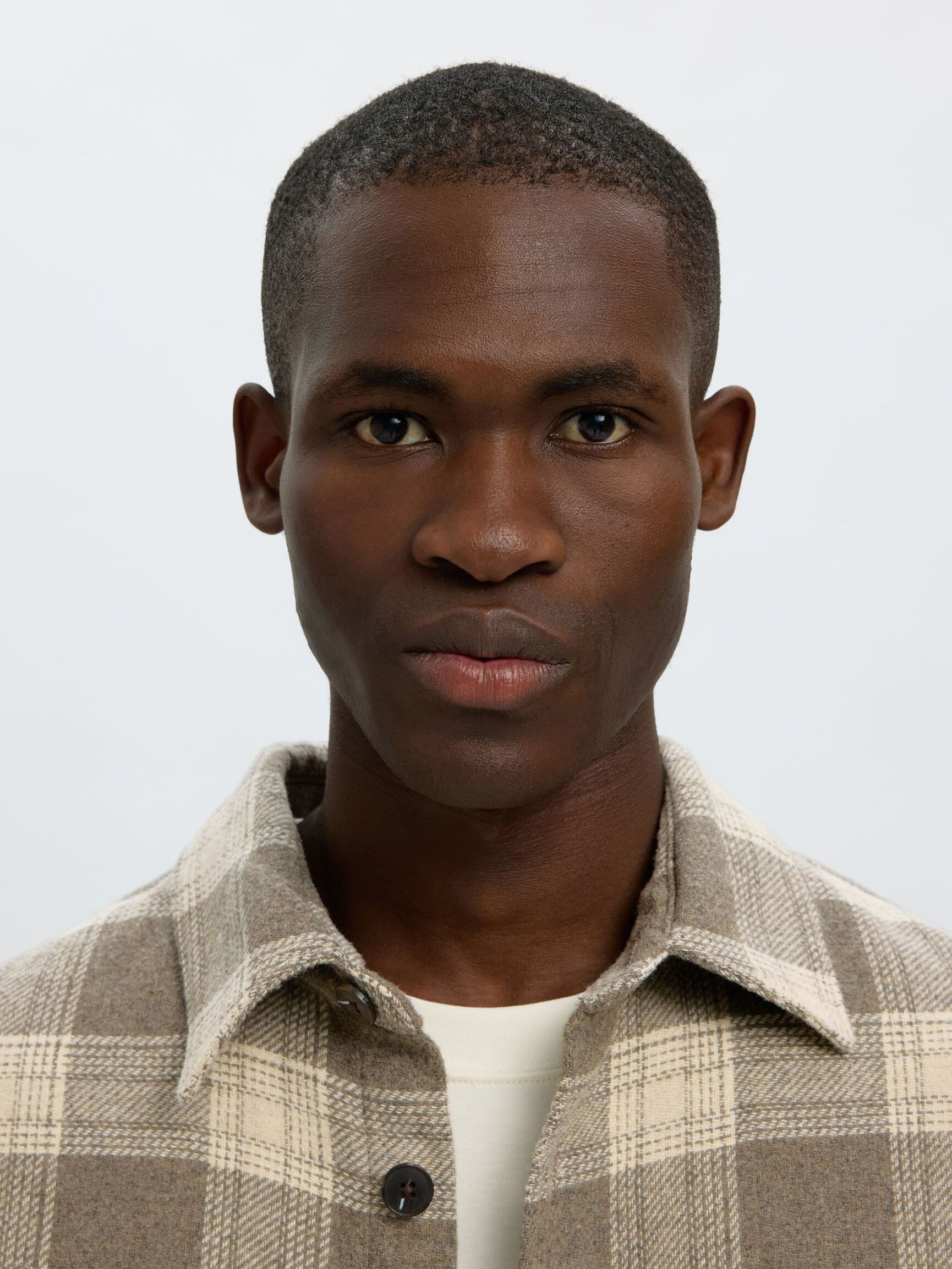 REGULAR FIT OVERSHIRT, Oatmeal, highres