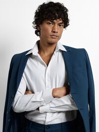 PRINTED SHIRT, White, highres