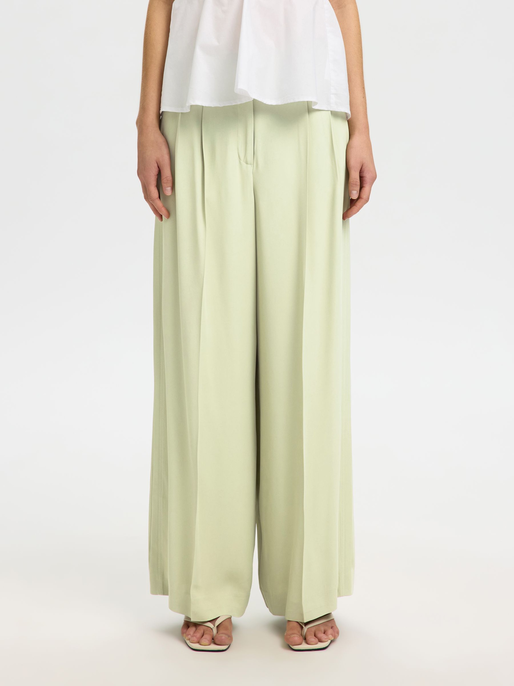 EXTRA WIDE FIT TROUSERS, Lint, highres