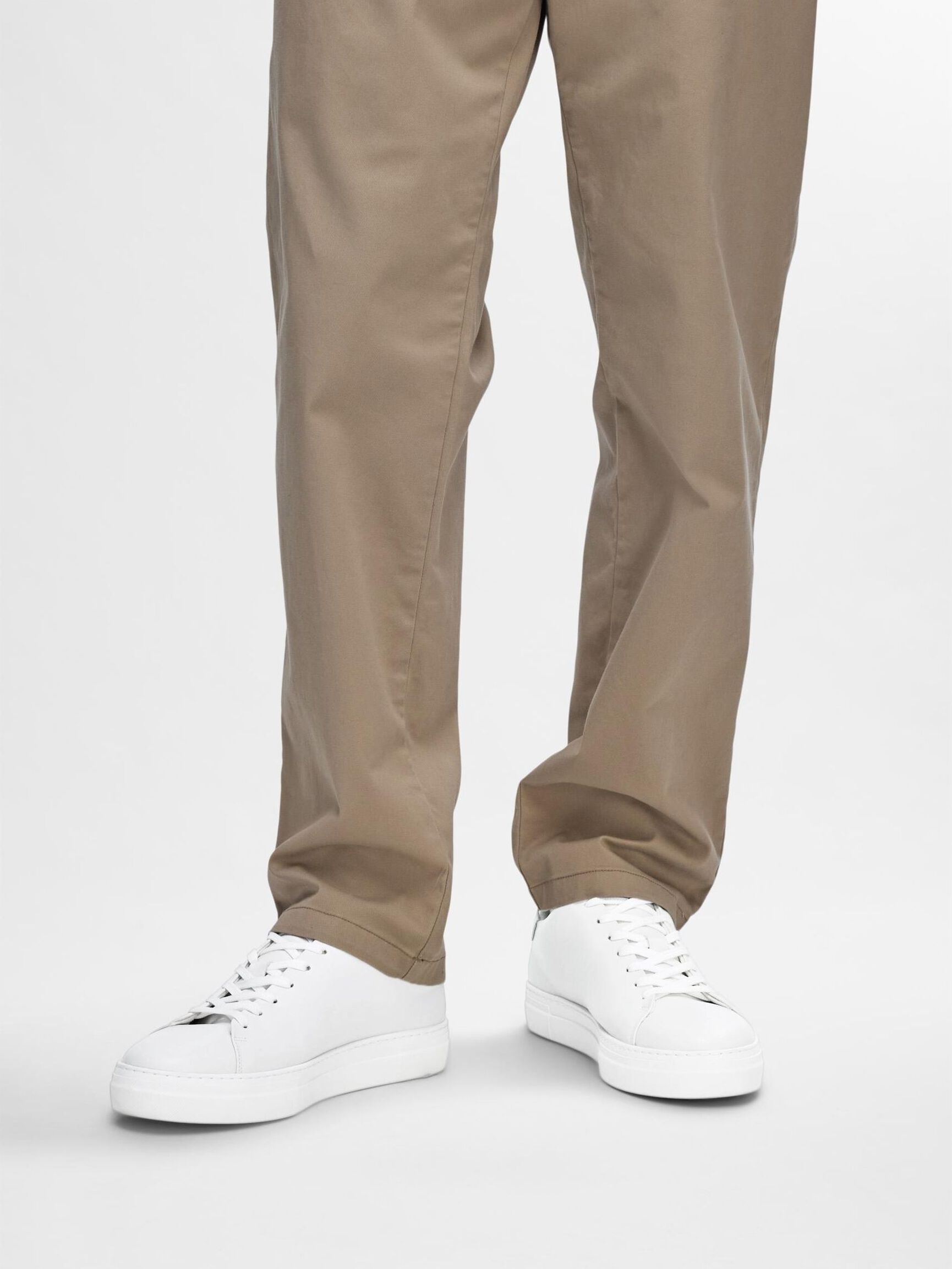 LEDER SNEAKERS, White, highres