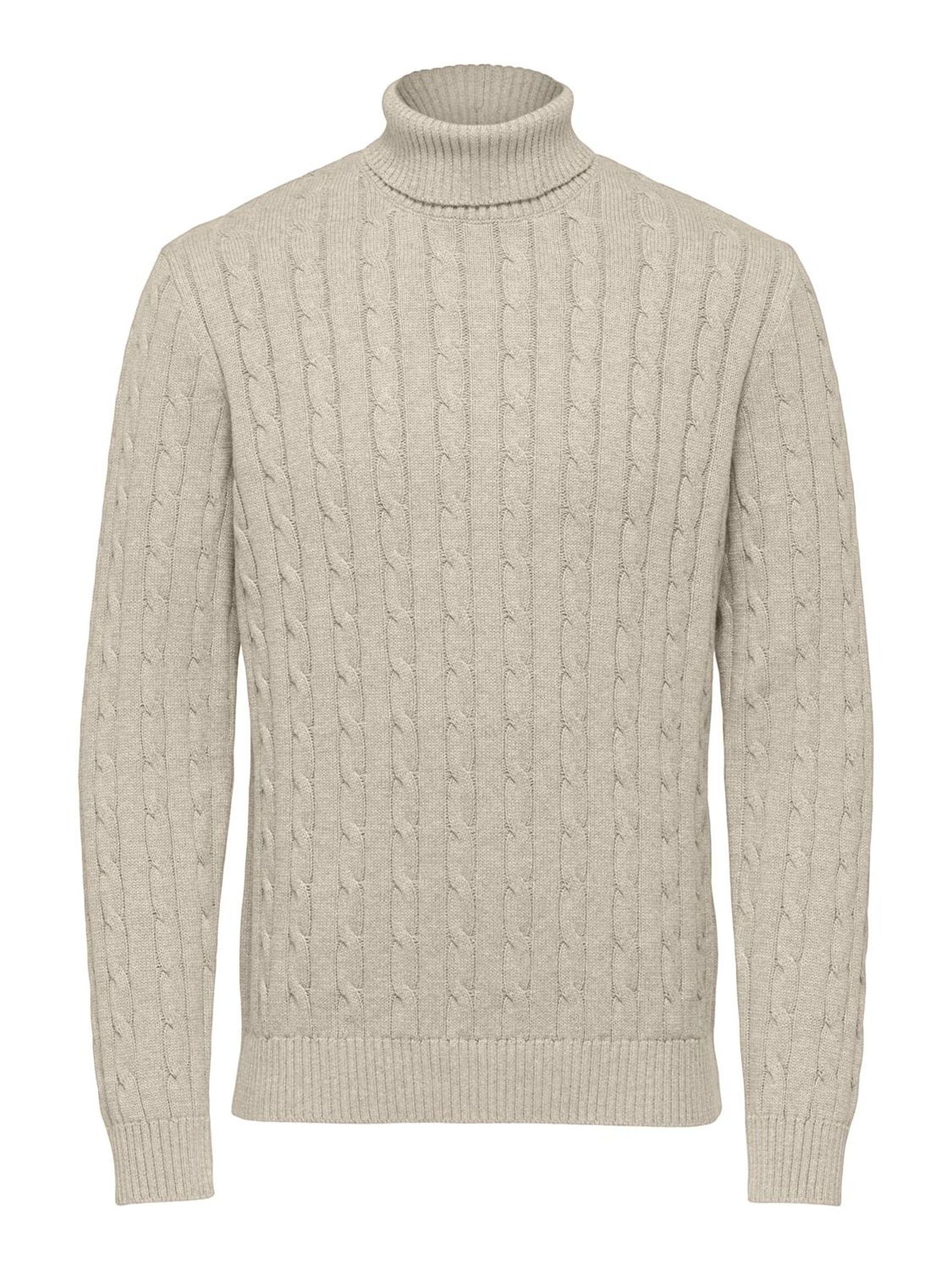 ZOPFSTRICK PULLOVER, Oatmeal, highres