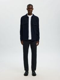 100% WOOL CARDIGAN, Sky Captain, highres