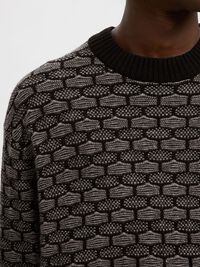 PULL EN MAILLE, Black, highres