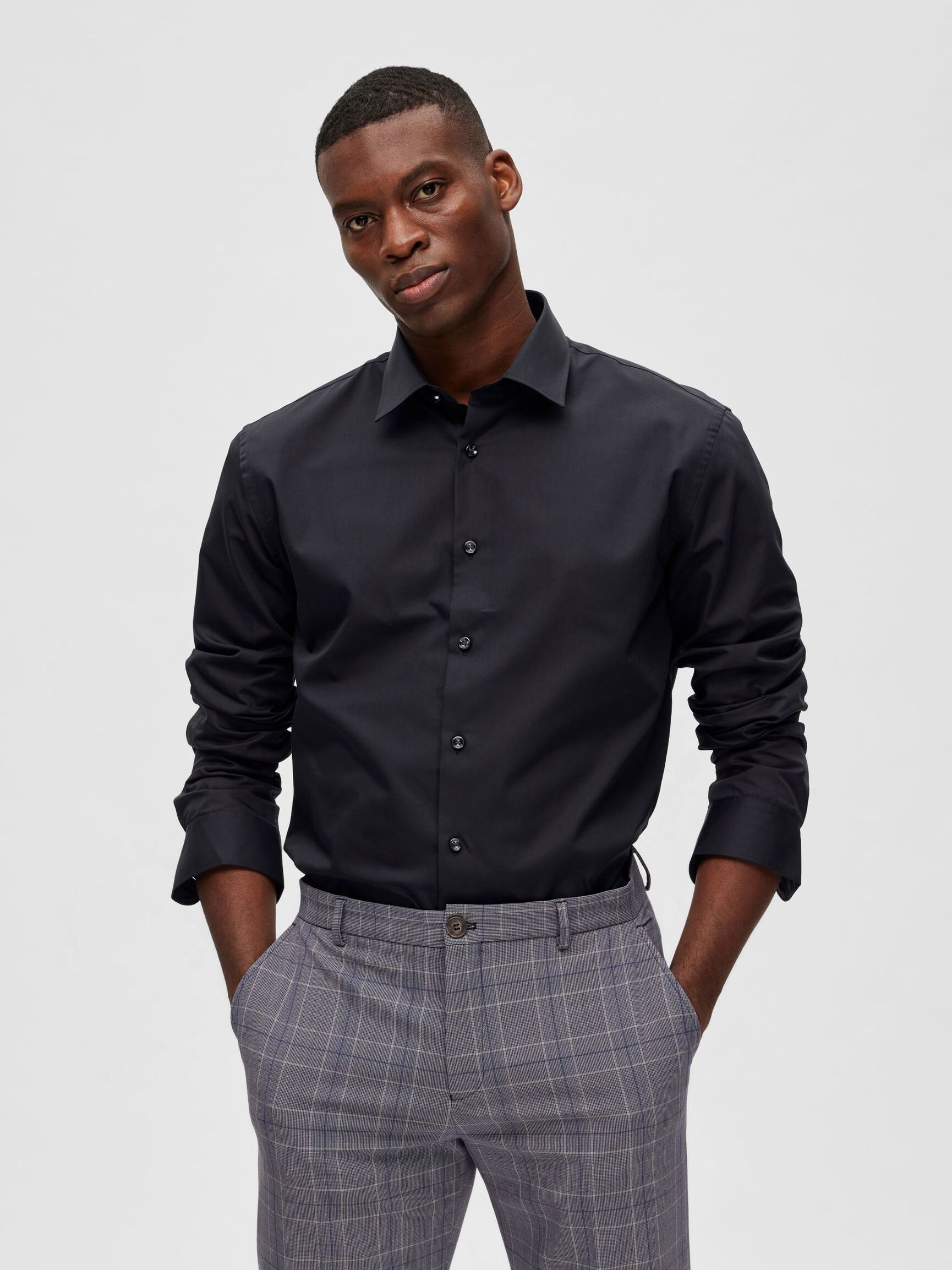 CAMICIA, Black, highres