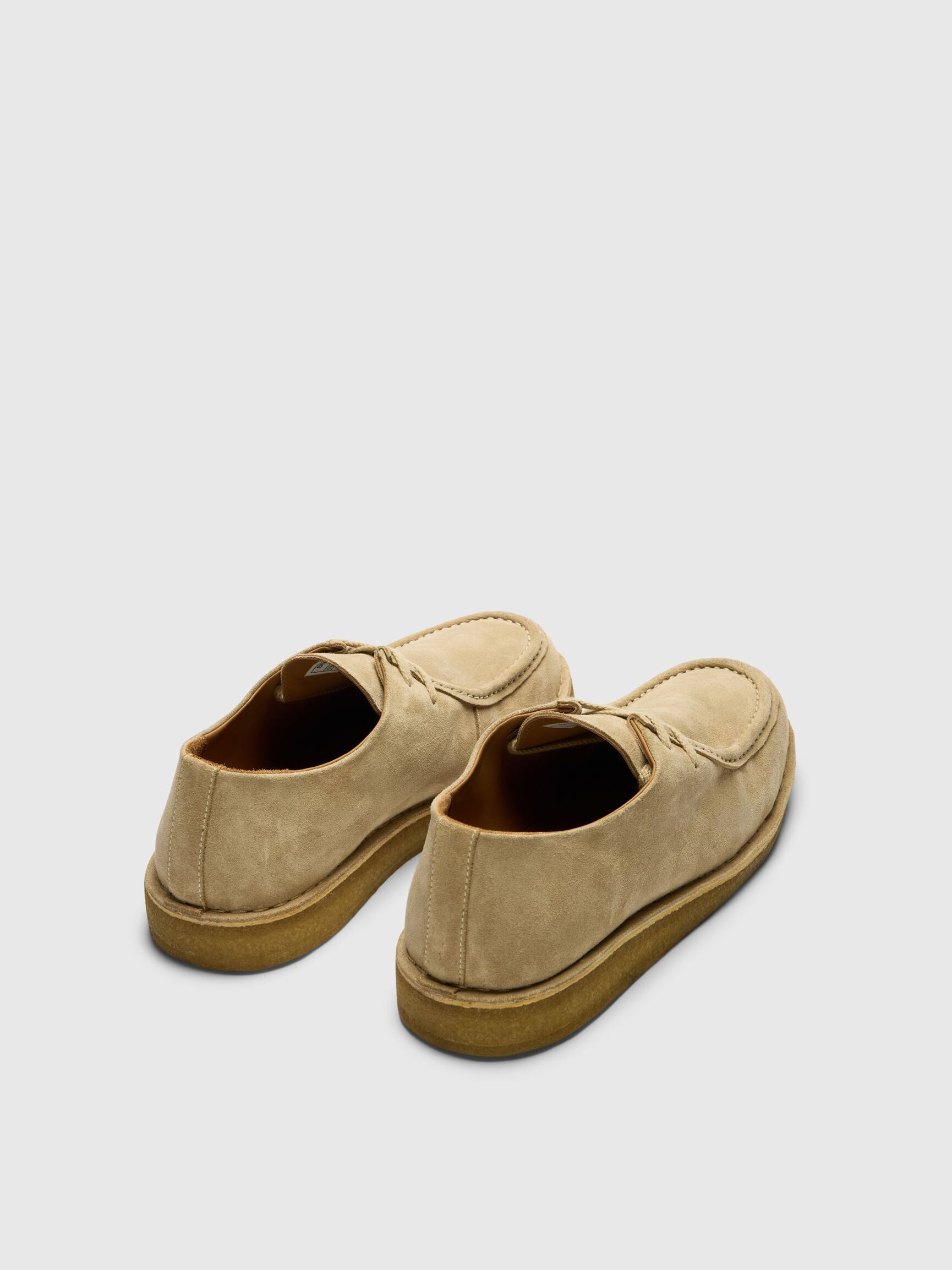 WILDLEDER MOC-TOE-SCHUHE, Sand, highres