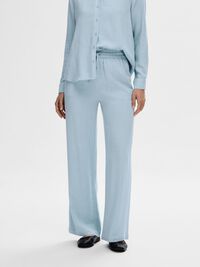 VISCOSE BLEND TROUSERS, Cashmere Blue, highres
