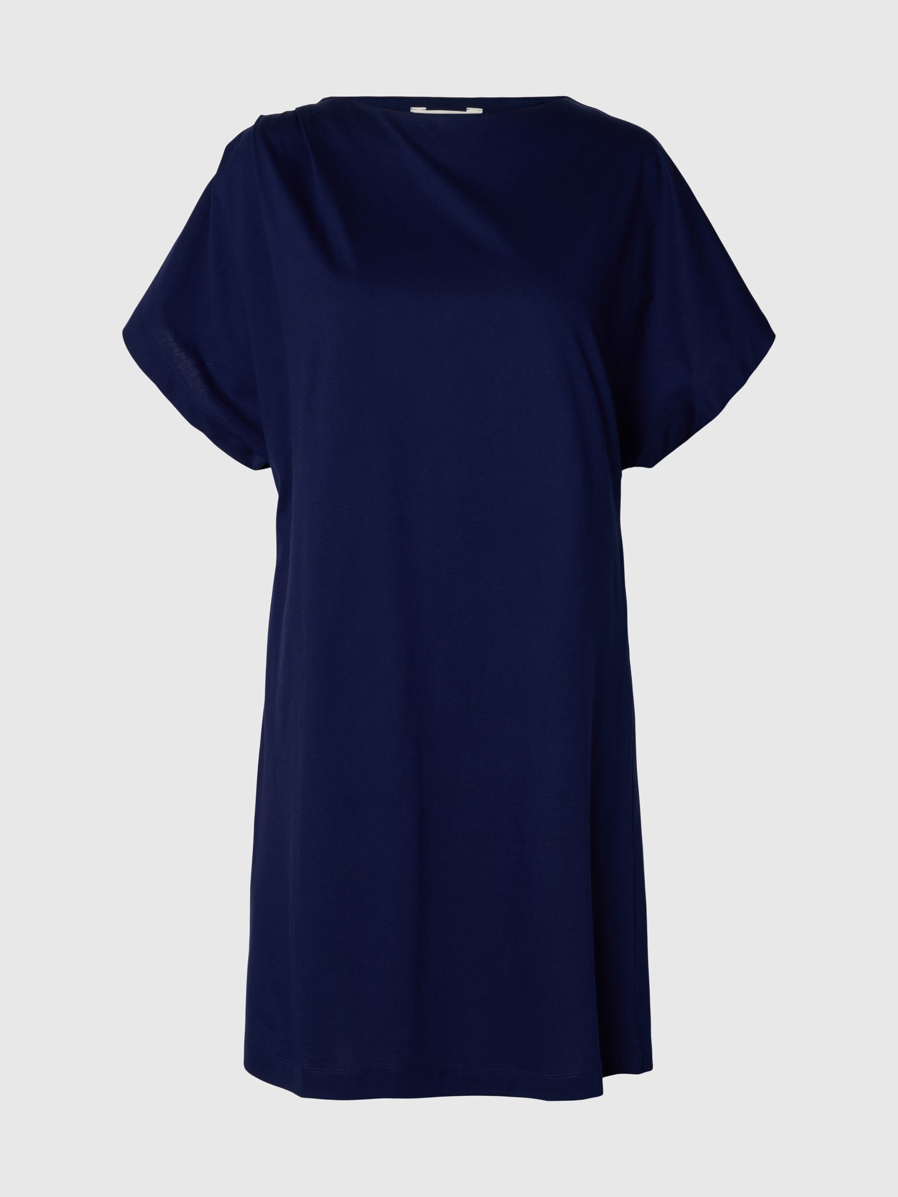 COTTON SHORT SLEEVED MINI DRESS, Ocean Cavern, highres