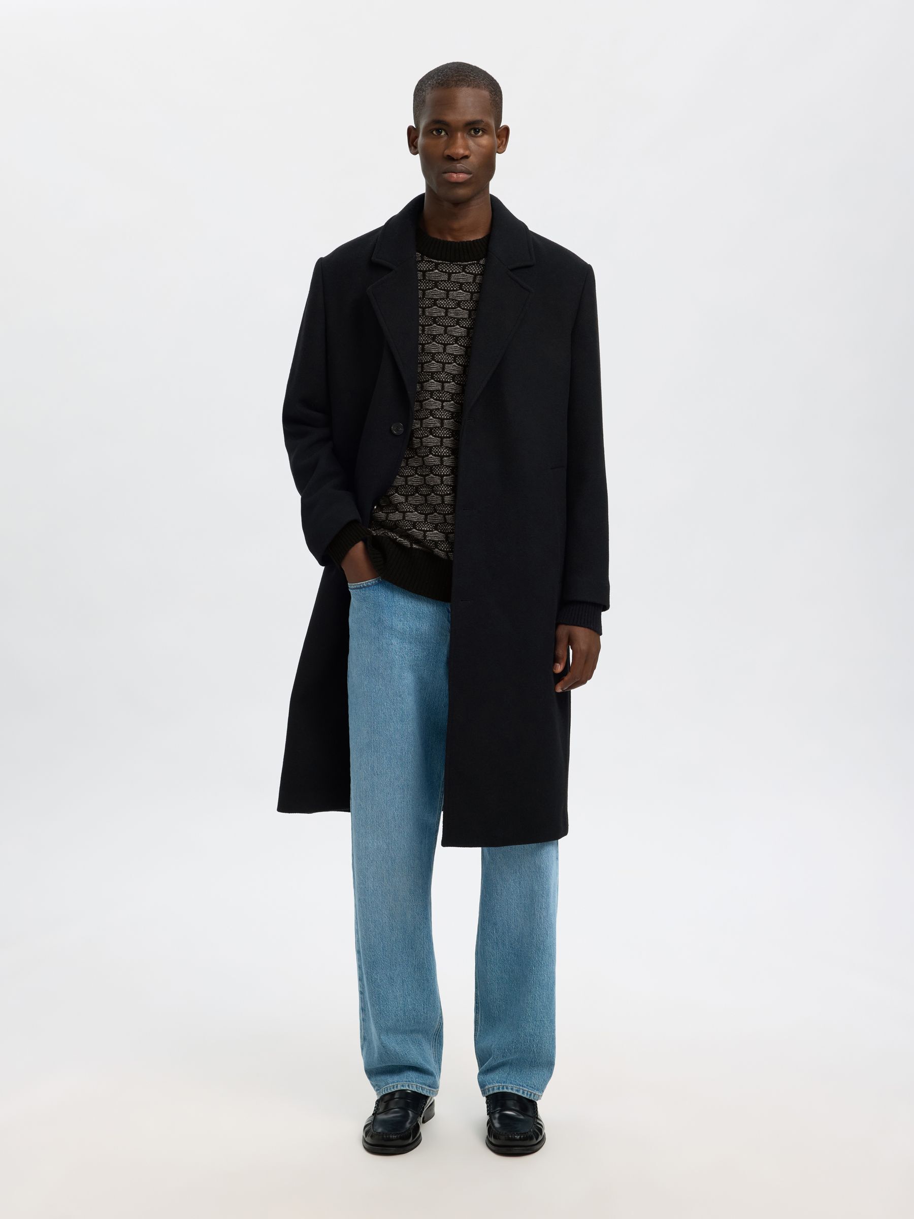 PULL EN MAILLE, Black, highres