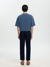TAPERED FIT JEANS, Dark Blue Denim, highres