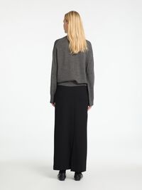 100% MERINOWOLL PULLOVER MIT HOHEM KRAGEN, Medium Grey Melange, highres