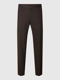 WOVEN WOOL BLEND TROUSERS, Demitasse, highres