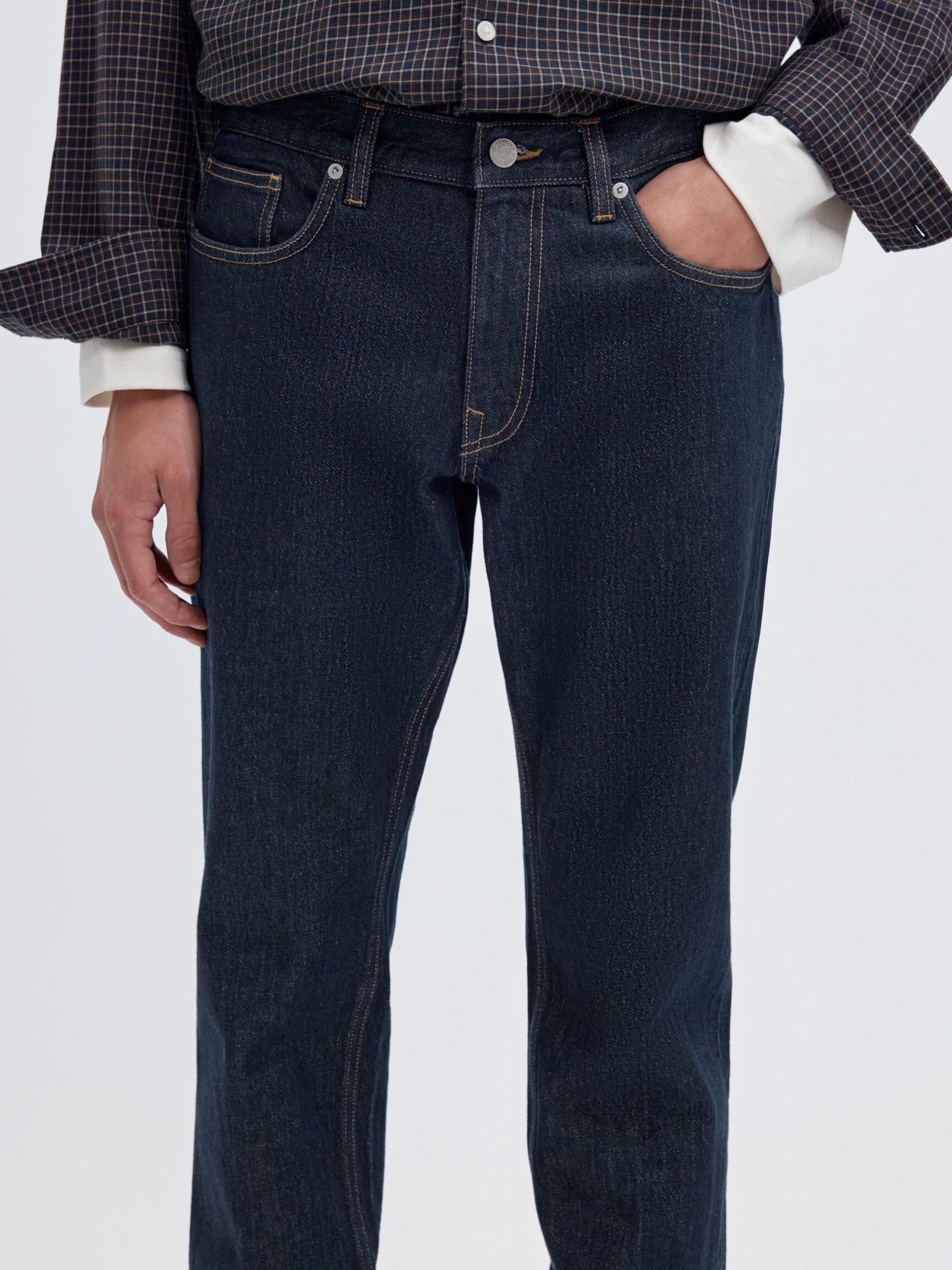 175 SLIM FIT JEANS, Dark Blue Denim, highres