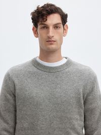KASJMIER JUMPER, Light Grey Melange, highres