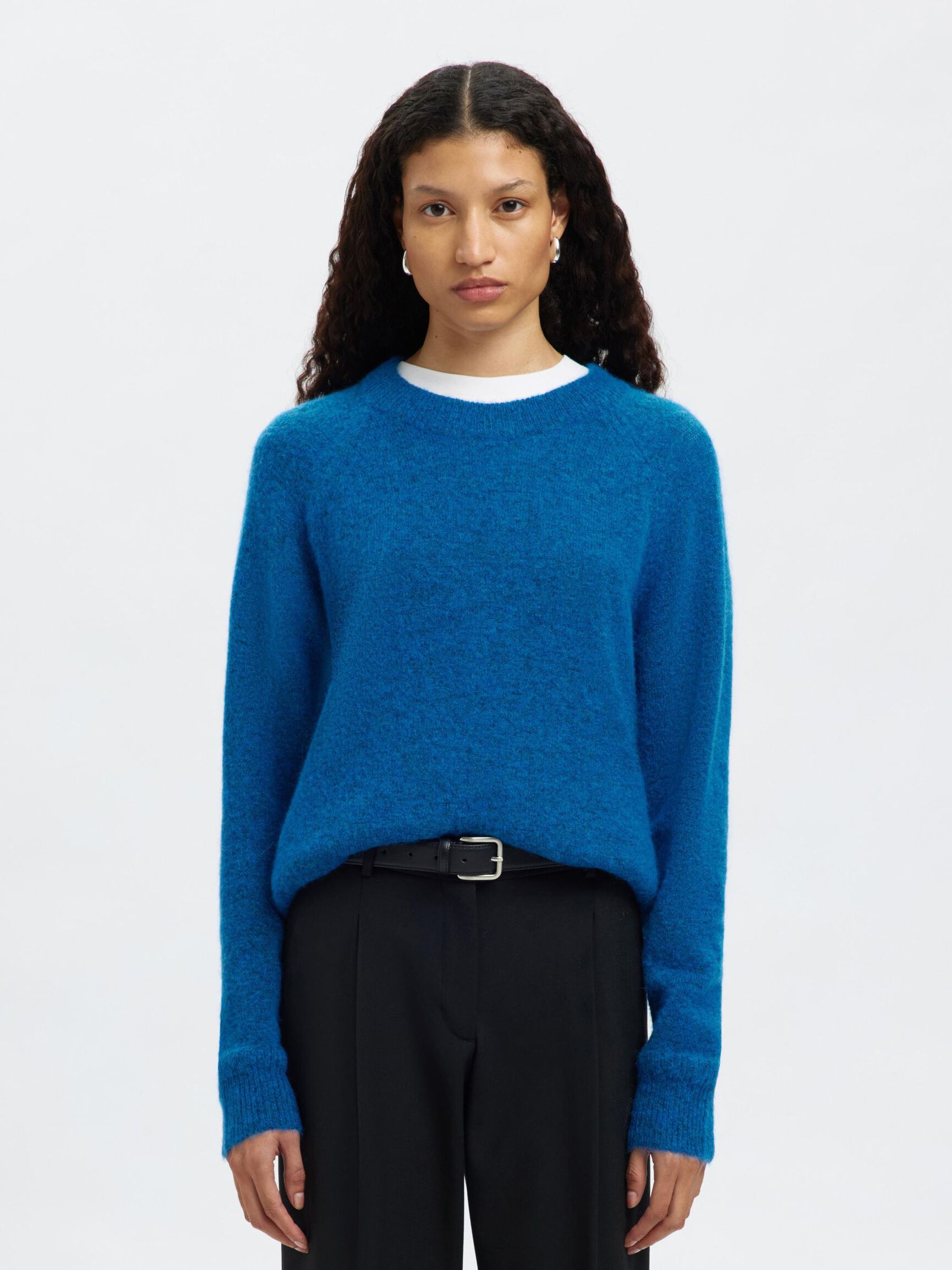 LONG-SLEEVED KNITTED JUMPER, Super Sonic, highres
