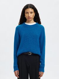 LONG-SLEEVED KNITTED JUMPER, Super Sonic, highres