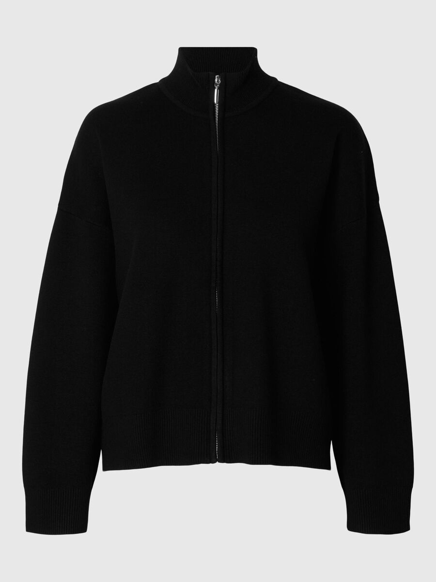 Selected VISCOSE MÉLANGÉE GILET À FERMETURE ÉCLAIR, Black, highres - 16096540_Black_001.jpg