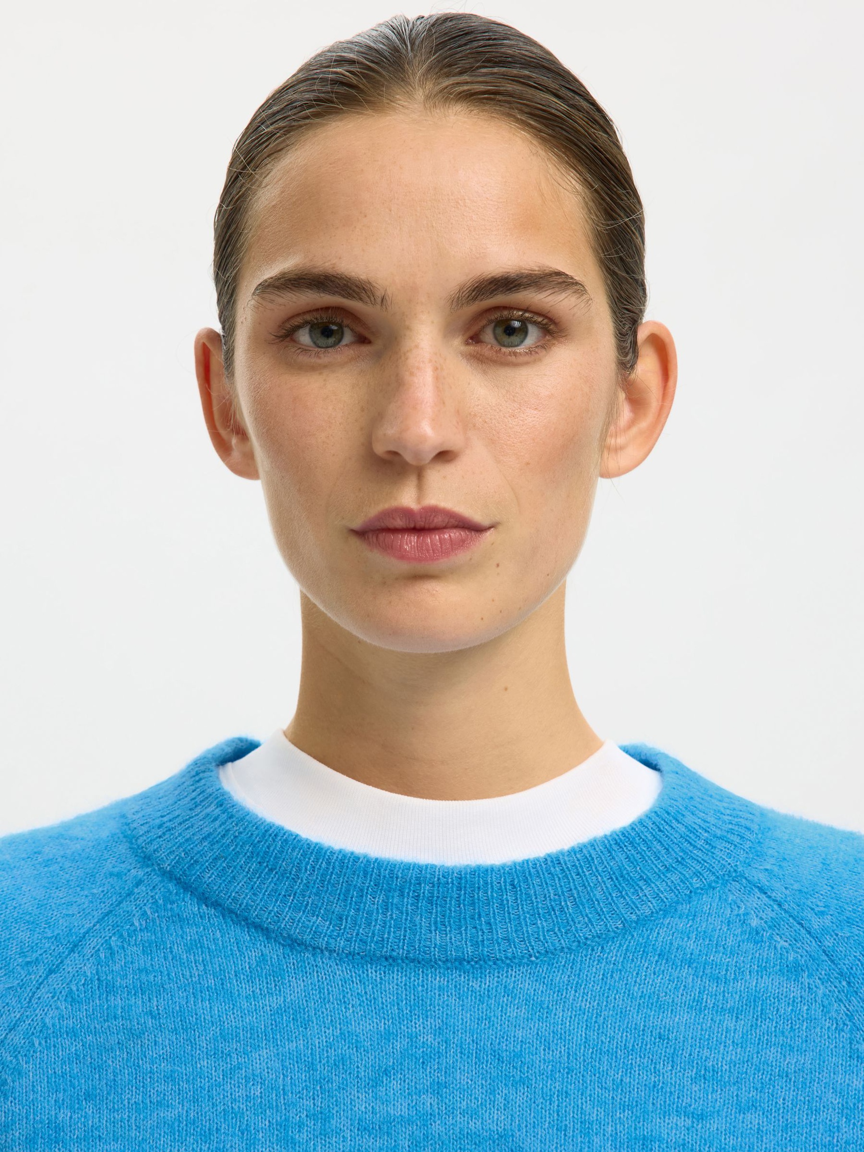 WOOL BLEND JUMPER, Malibu Blue, highres