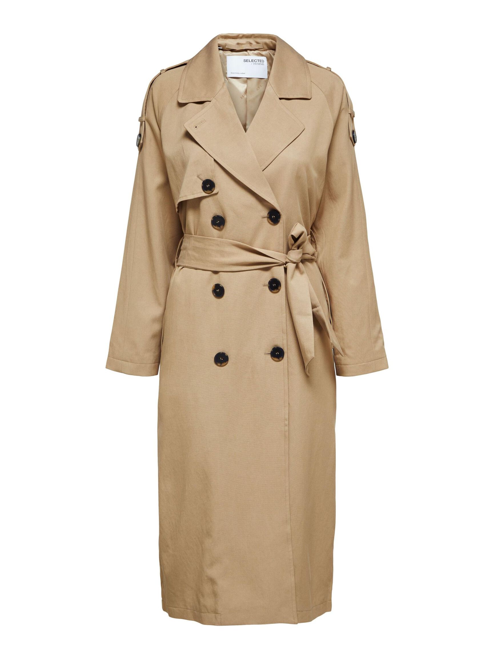 DUBBELKNÄPPT TRENCHCOAT, Cornstalk, highres