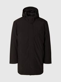 TECHNICAL PARKA COAT, Black, highres