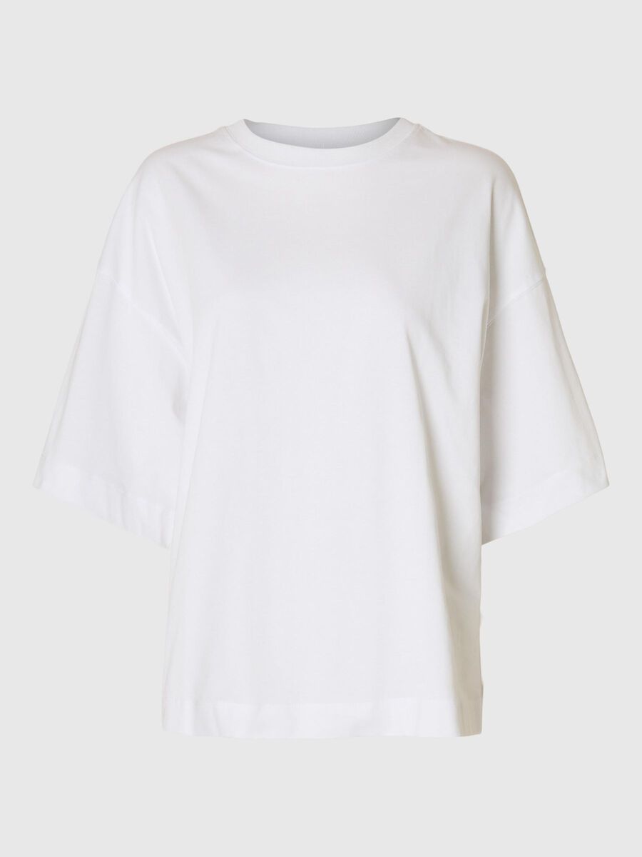Selected ESSENTIAL OVERSIZED T-SHIRT, Bright White, highres - 16097896_BrightWhite_001.jpg