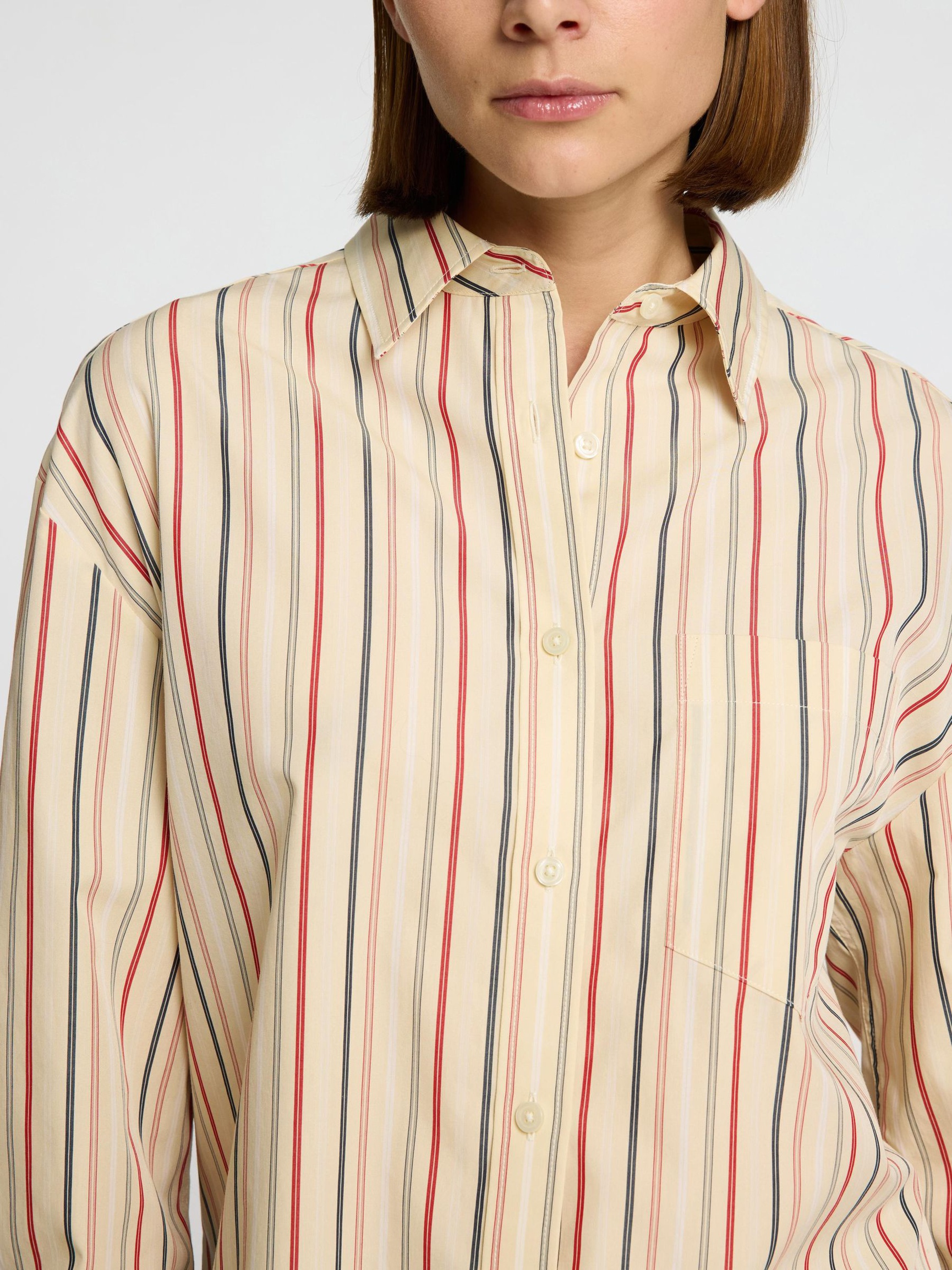 CAMICIA A RIGHE, Birch, highres