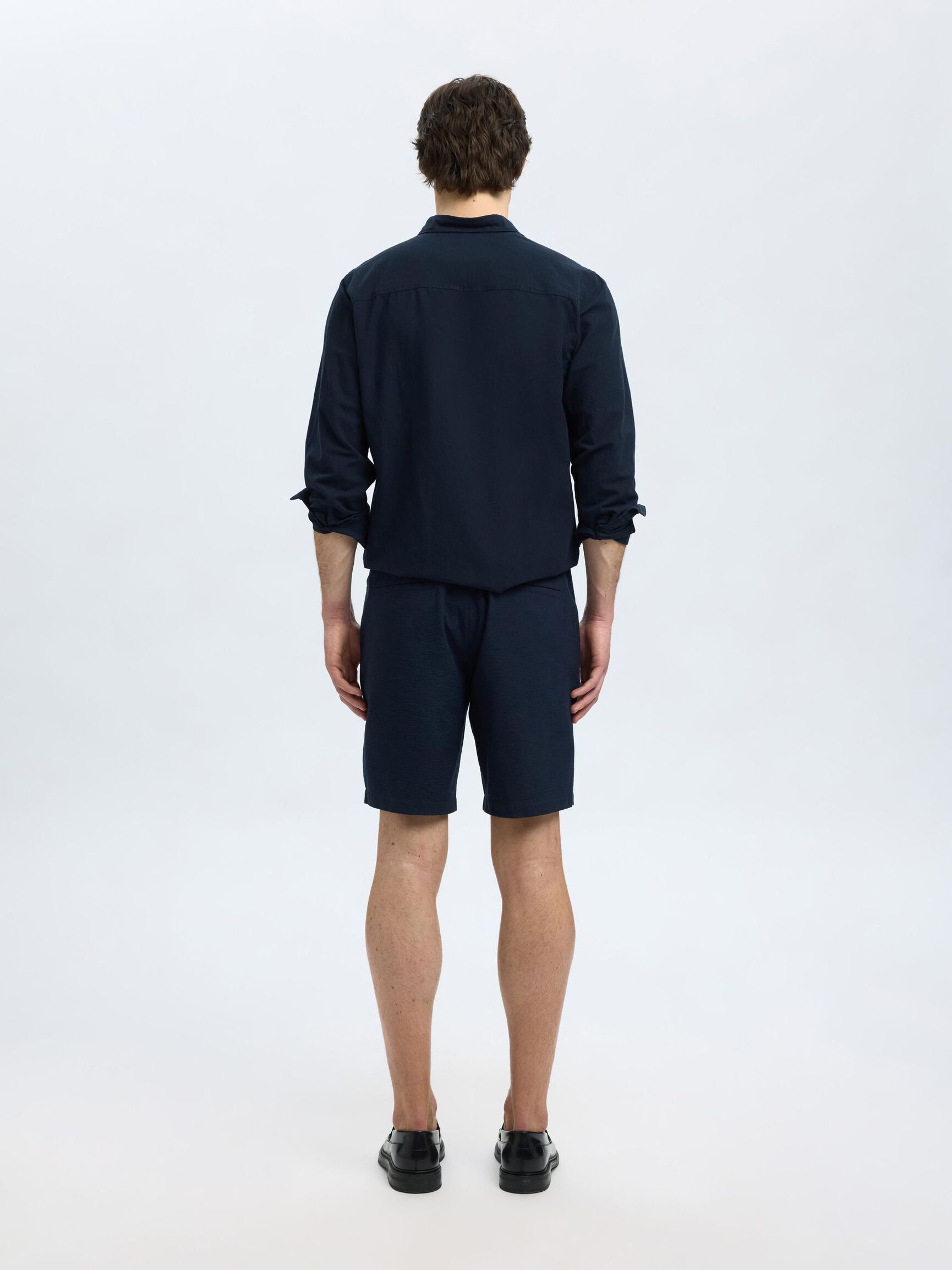 SEERSUCKER SHORTS, Sky Captain, highres