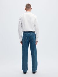 OXFORD LONG SLEEVED SHIRT, White, highres