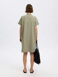 COTTON  MINI DRESS, Vetiver, highres