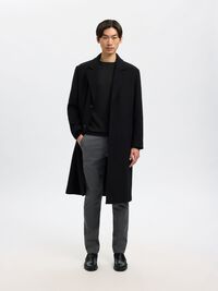 VISCOSE BLEND SWEATSHIRT, Black, highres
