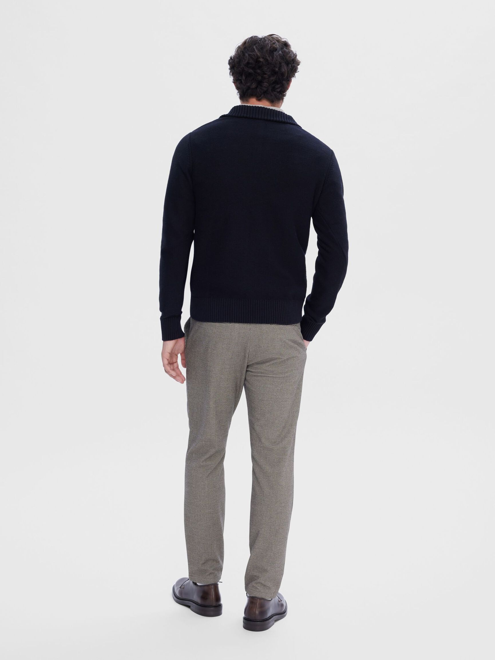 HALF-ZIP PULLOVER, Black, highres