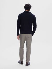HALF-ZIP PULLOVER, Black, highres