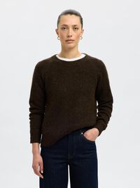 LONG-SLEEVED KNITTED JUMPER, Delicioso, highres