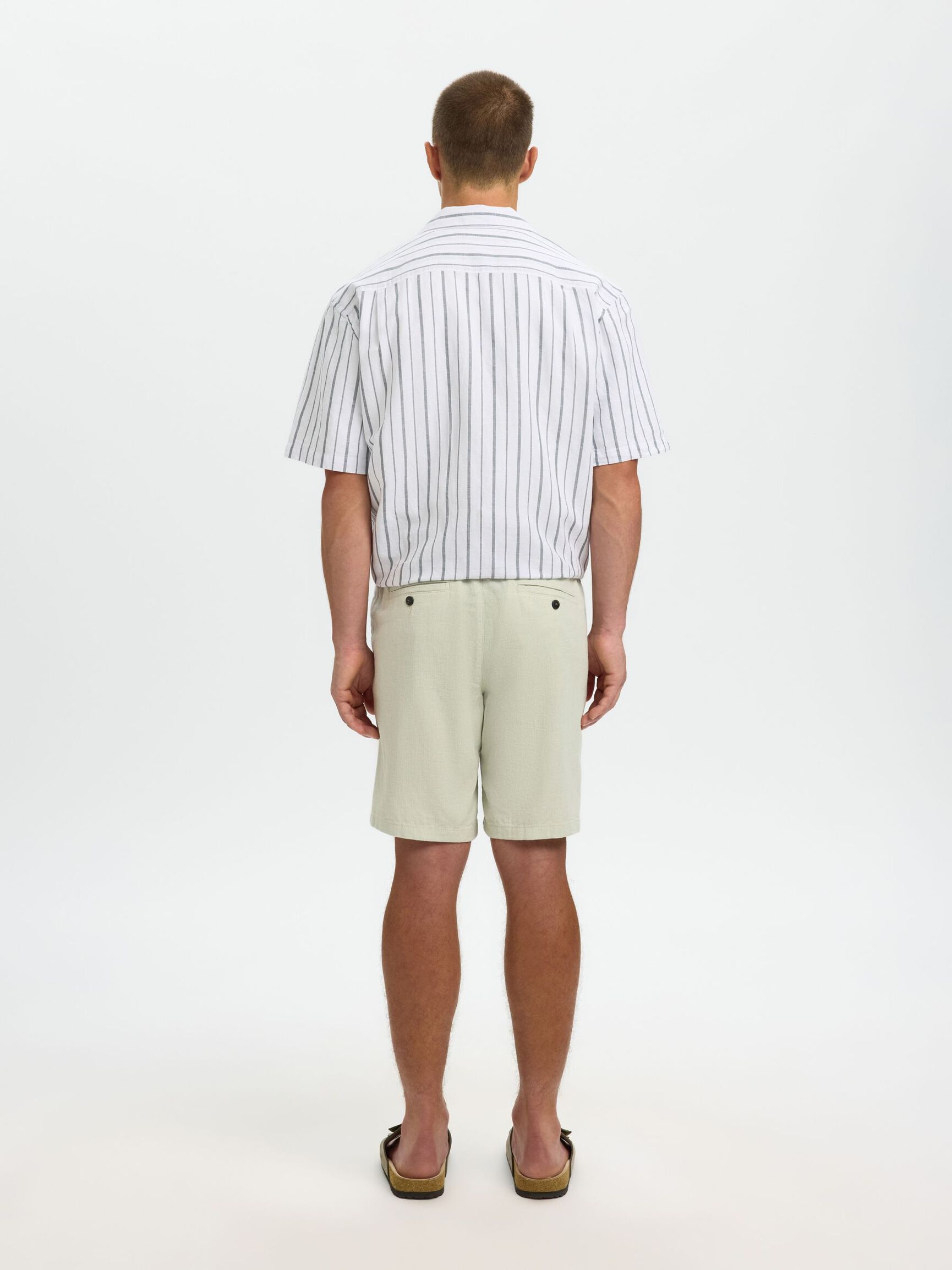 COMFORT FIT SHORTS, Aqua Gray, highres