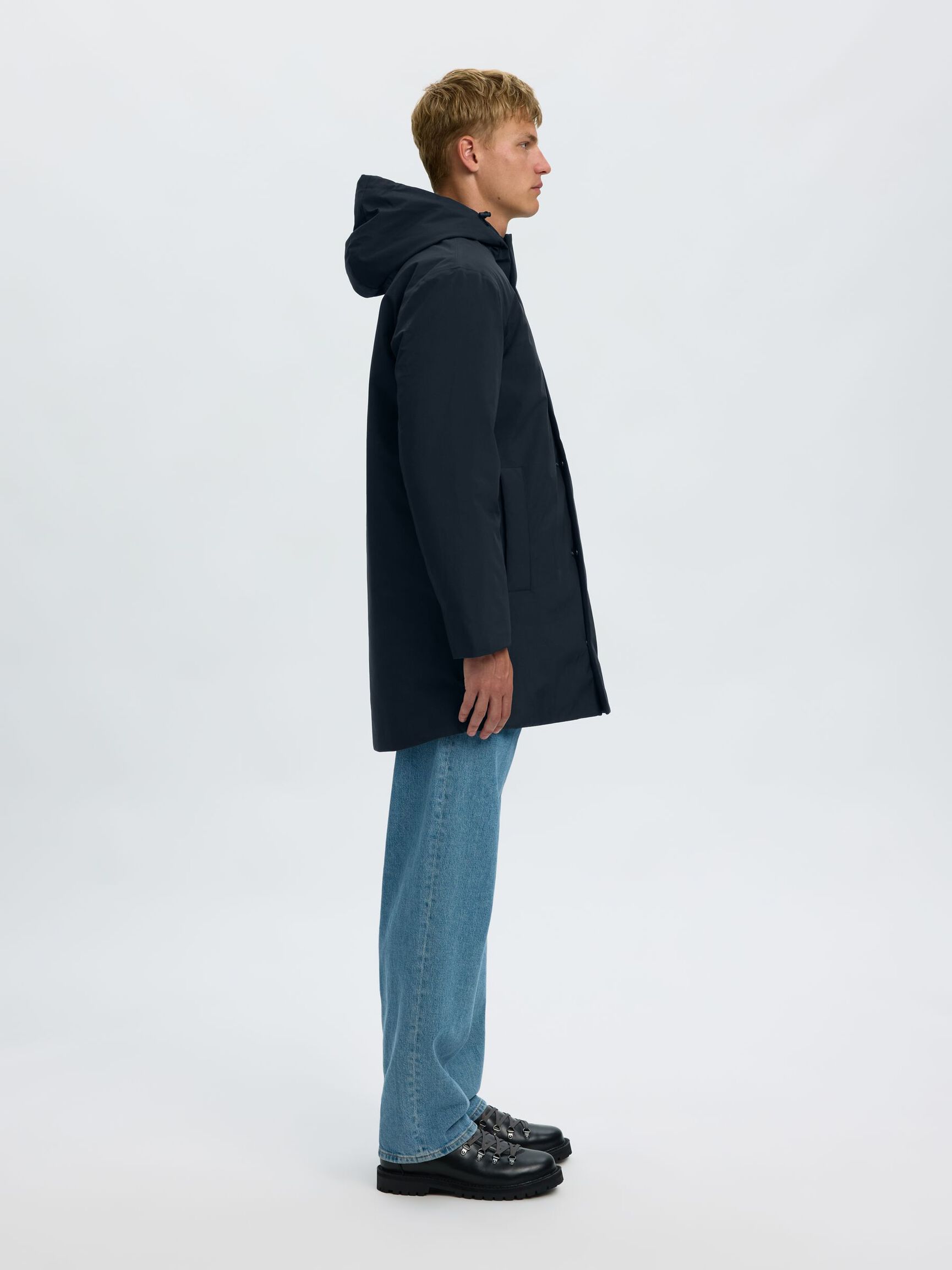 TECHNISCH PARKA, Black, highres