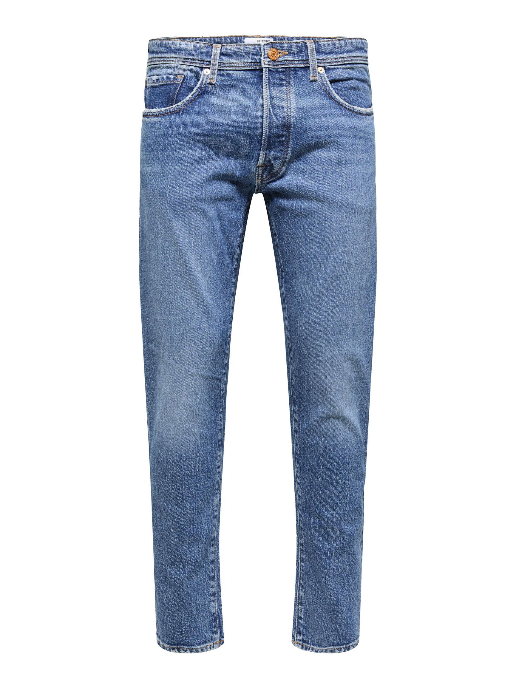 172 SLIM TAPERED FIT JEANS, Medium Blue Denim, highres