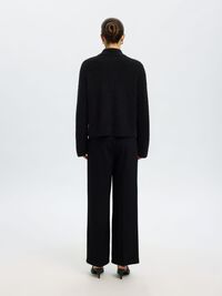 LAINE MÉLANGÉE CARDIGAN, Black, highres