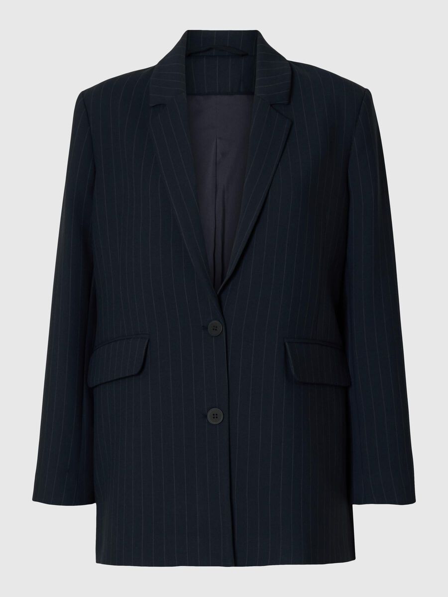 Selected VISCOSE BLEND OVERSIZED BLAZER, Dark Sapphire, highres - 16096648_DarkSapphire_1162028_001.jpg