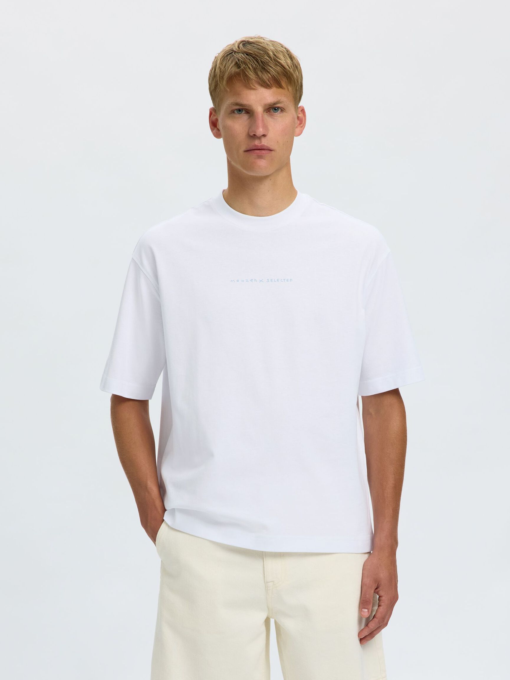 RELAXED FIT T-SHIRT, Bright White, highres