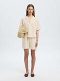 Selected SHORT SLEEVED LINEN-BLEND SHIRT, Sandshell, highres - 16097923_Sandshell_1187489_008.jpg