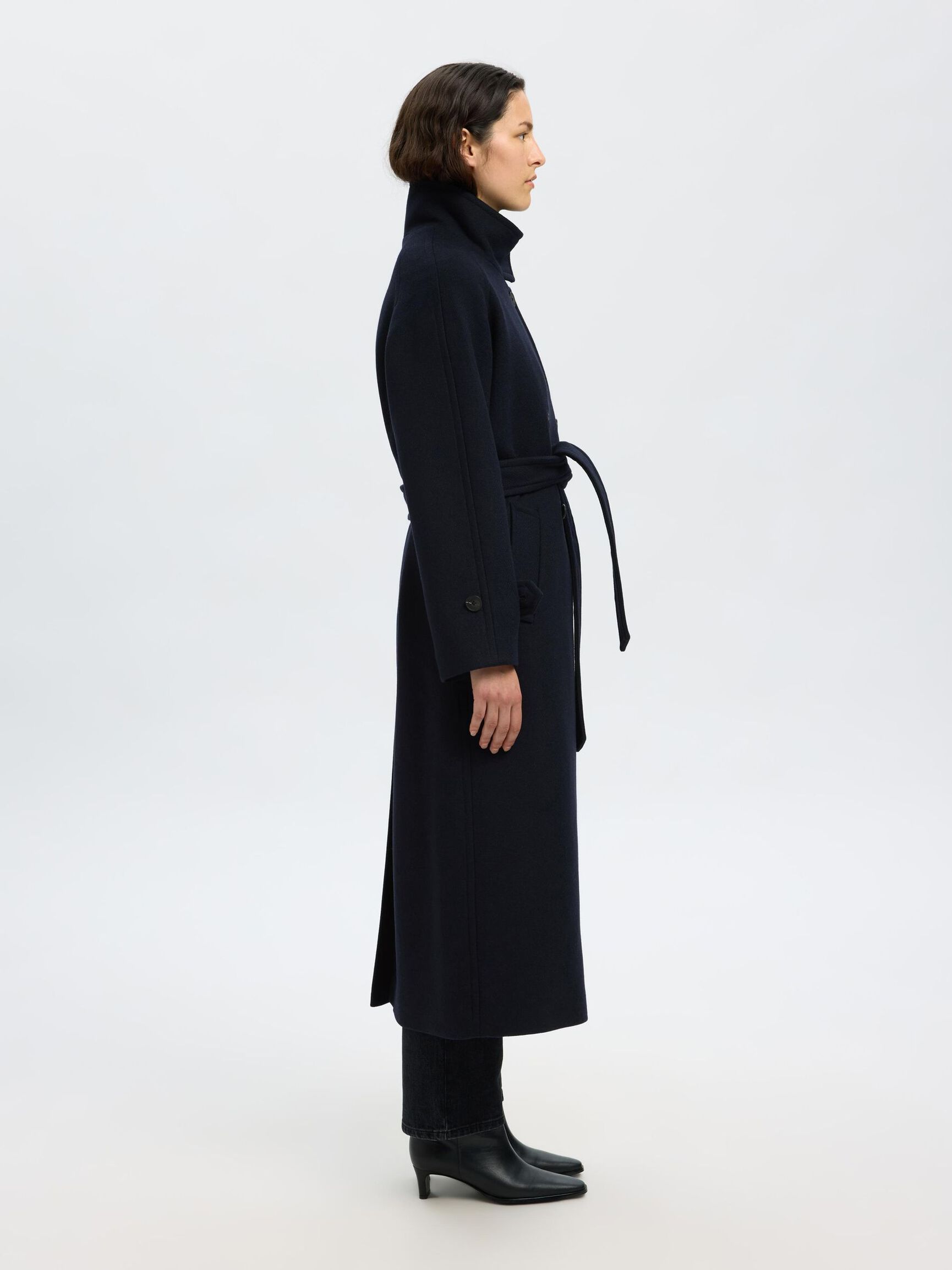 WOOL BLEND  COAT, Sky Captain, highres