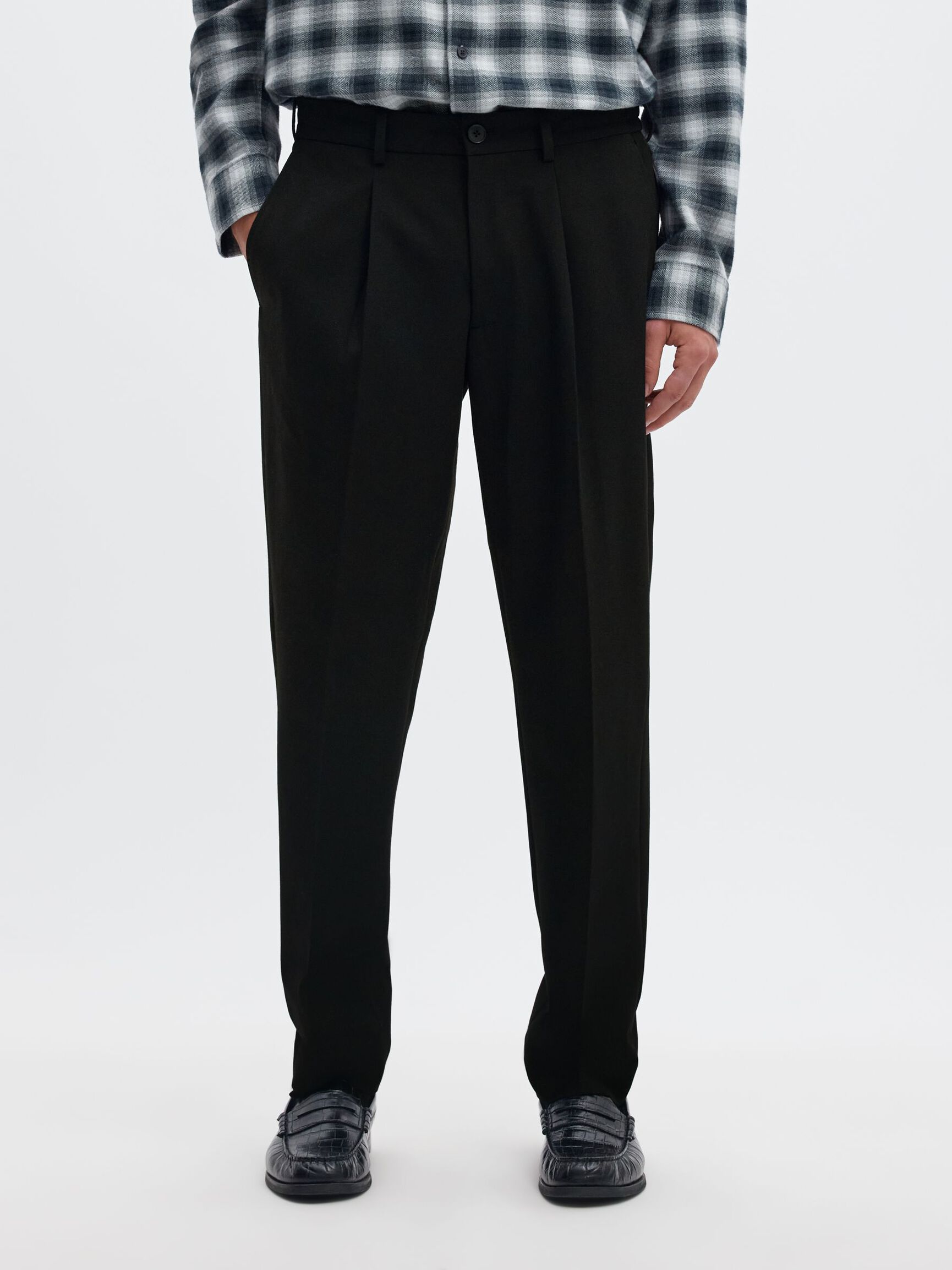 190 TAPERED  TROUSERS, Black, highres