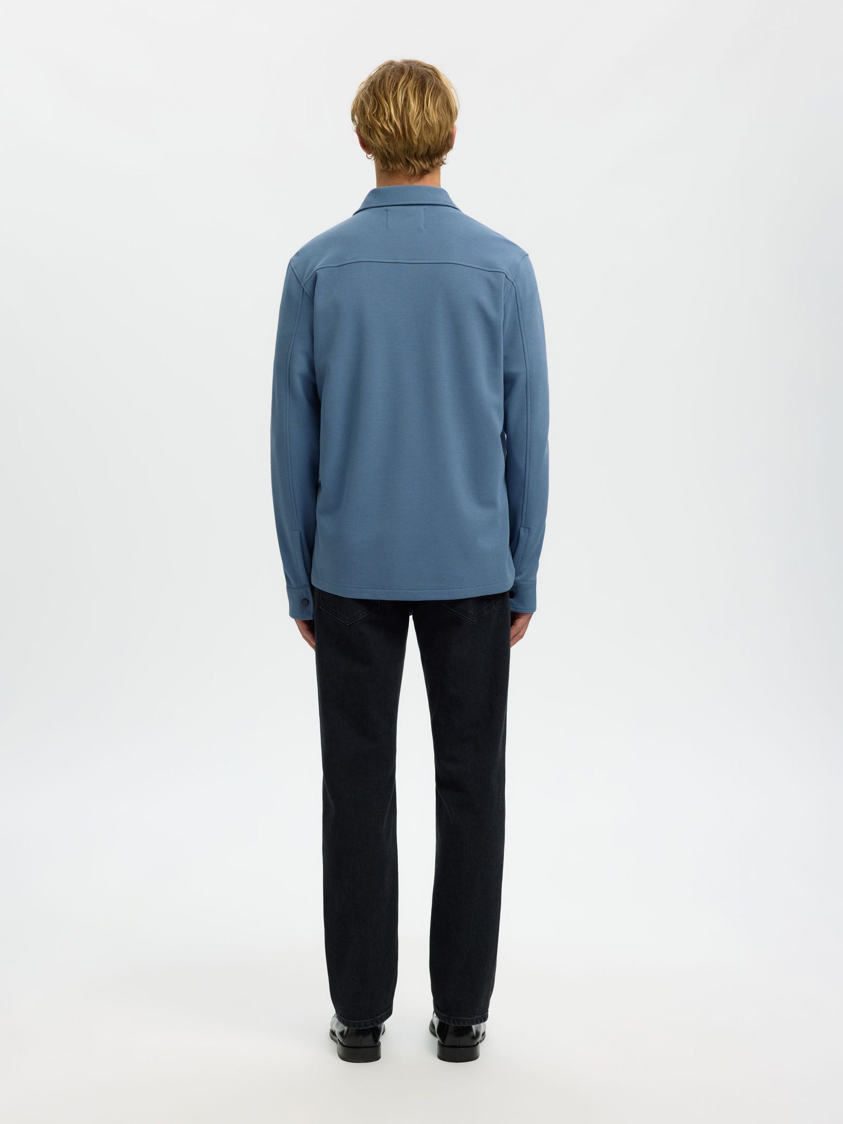 KLASSIEKE OVERSHIRT, Blue Mirage, highres