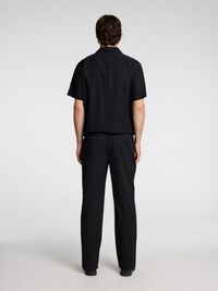 196 BUKSER MED LIGE BEN, Black, highres