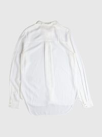HIDDEN PLACKET SHIRT, Snow White, highres