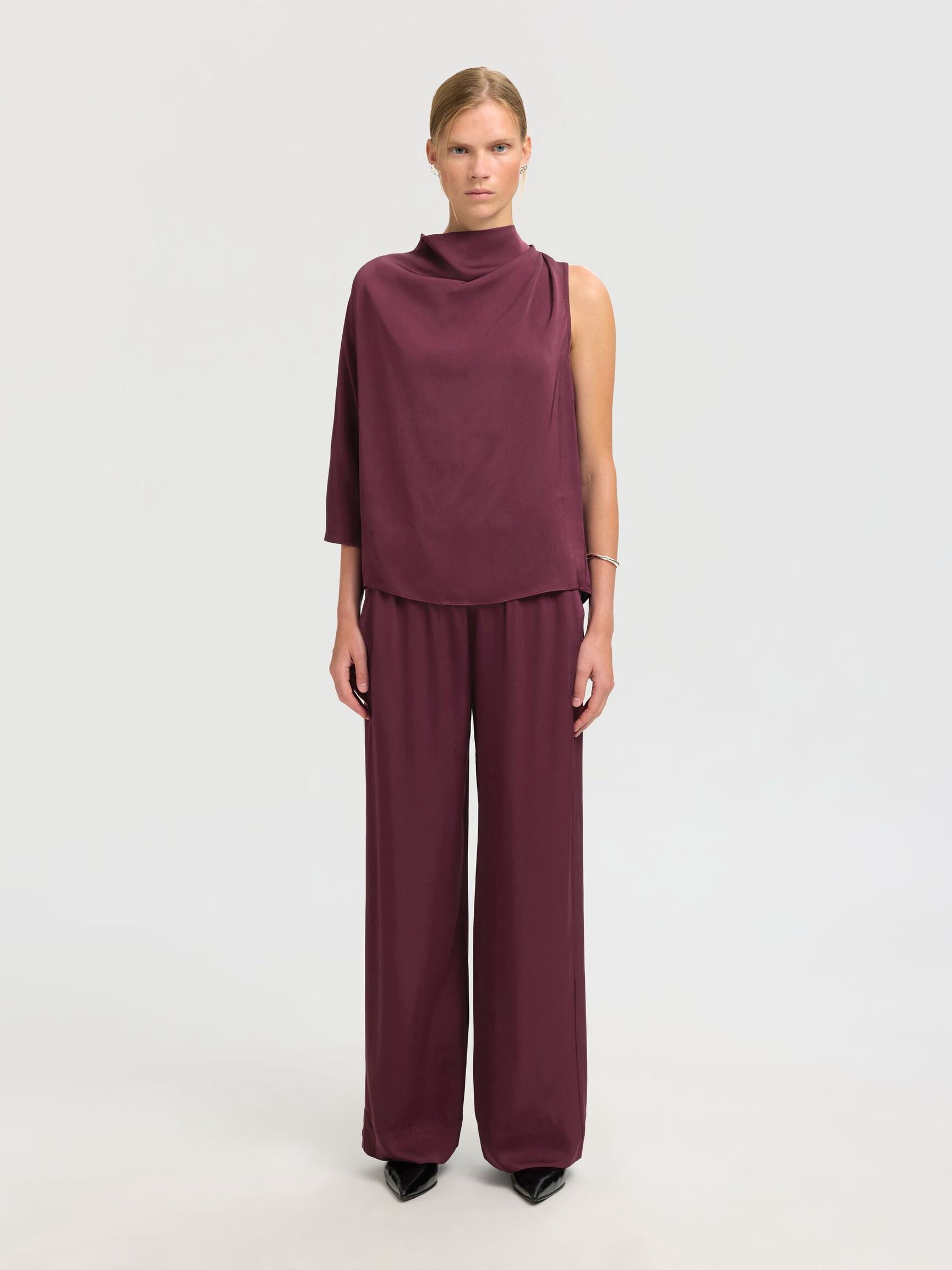 VISCOSE WIDE-LEG TROUSERS, Fig, highres