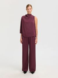 VISCOSE WIDE-LEG TROUSERS, Fig, highres
