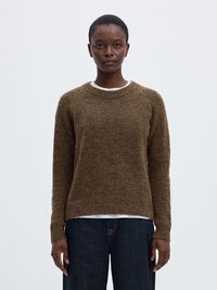 LAINE MÉLANGÉE JUMPER, Dachshund, highres