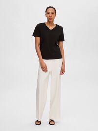 CLASSIC V-NECK T-SHIRT, Black, highres