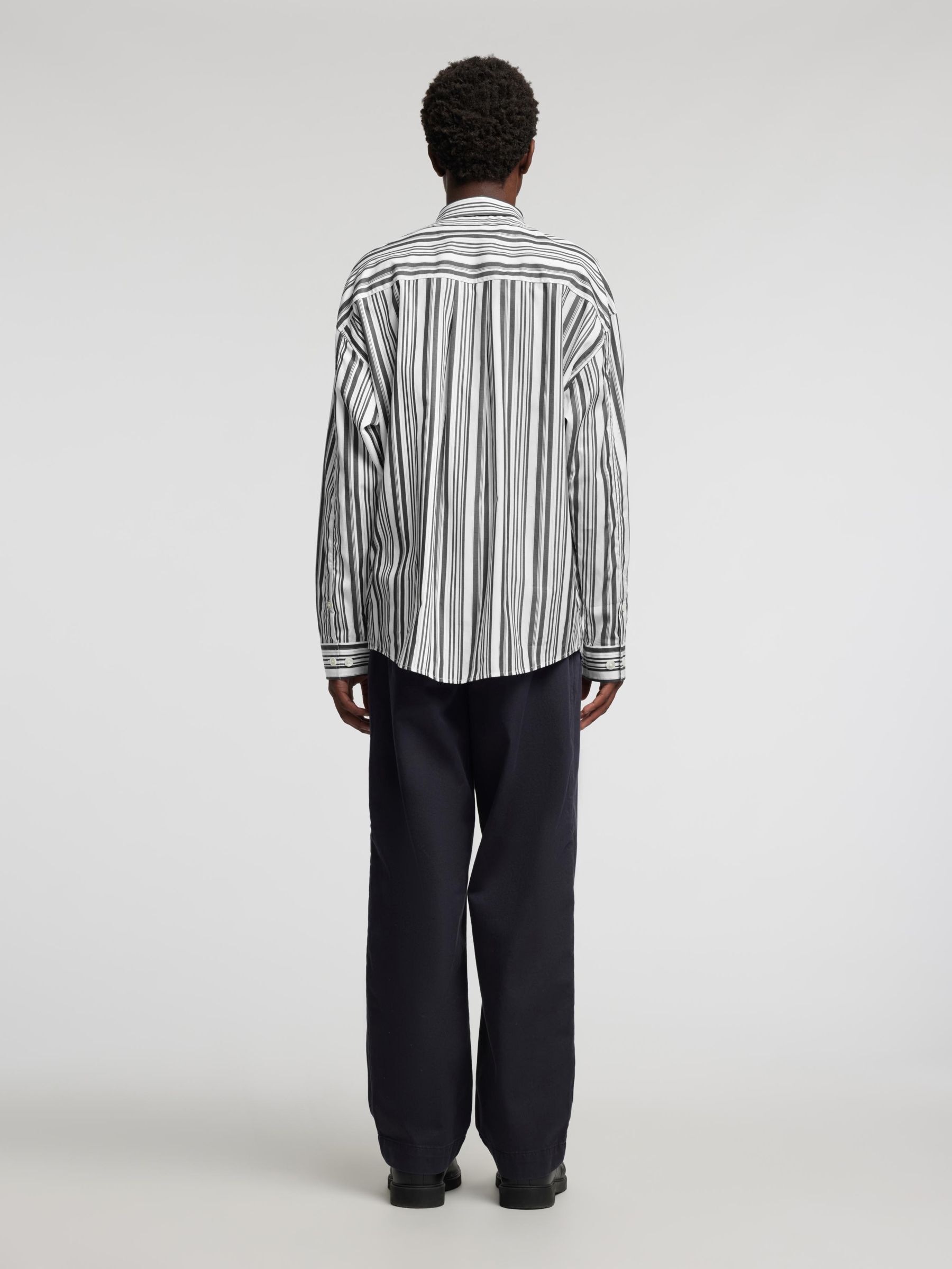 RELAXED FIT SHIRT, Jet Black, highres